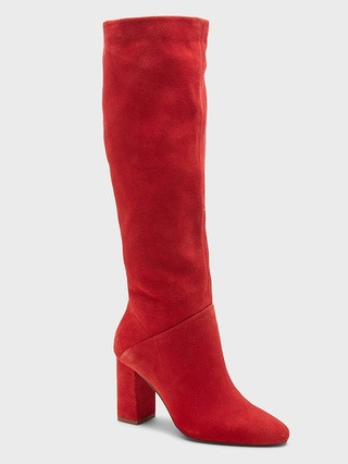 Tall Suede Slouchy Boot | Banana Republic (US)
