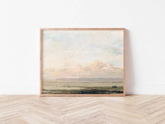 Vintage Landscape Painting | Antique Victorian Oil Painting | Romantic Wall Decor | Beautiful Vin... | Etsy (US)