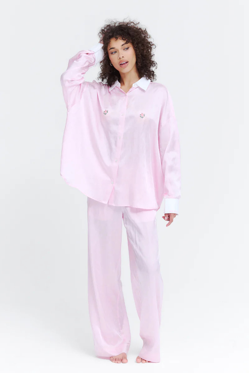 THE BOOBIE PJ TOP BLUSH | The Bar