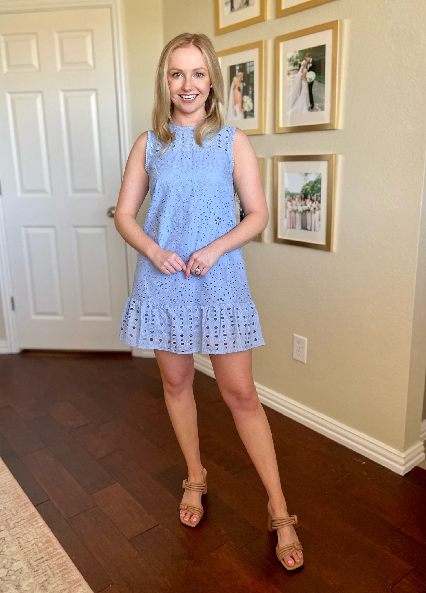 Wearing a 0P | lace dress, Easter dress, spring dress, eyelet dress, blue dress, baby blue dress 

#LTKFind #LTKstyletip #LTKSeasonal