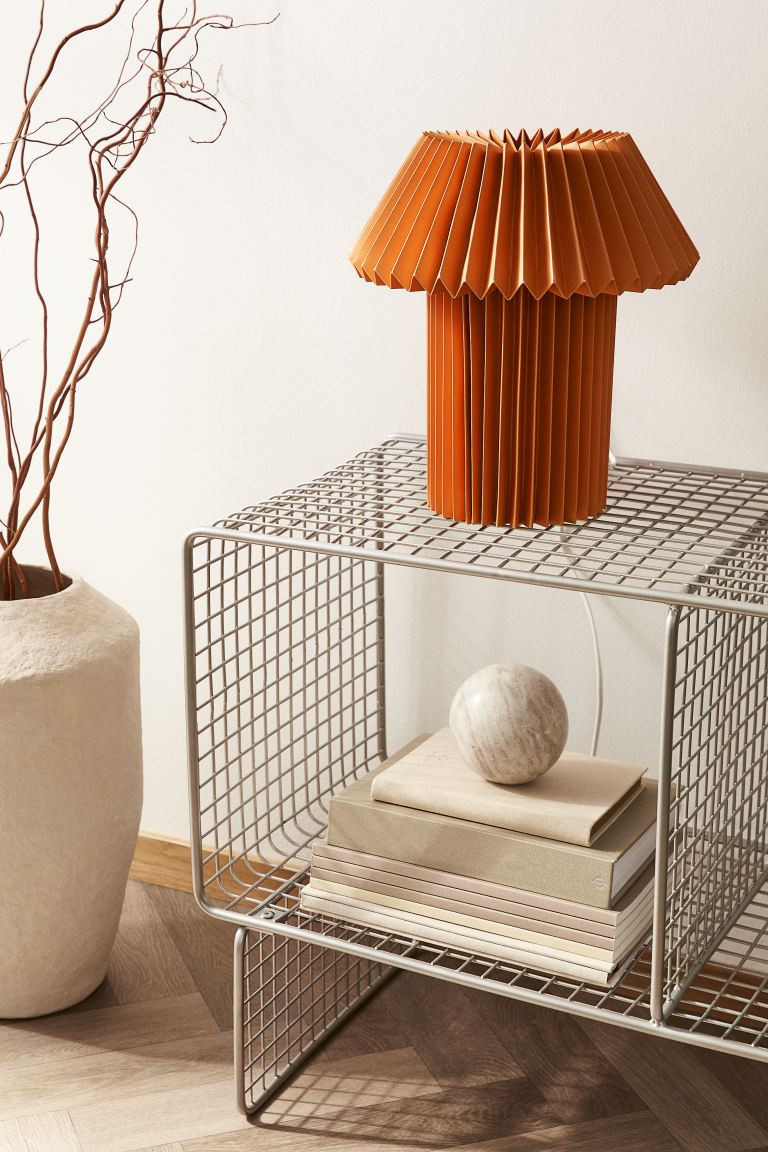 Tafellamp van papier - Oranje - HOME | H&M NL | H&M (DE, AT, CH, NL, FI)