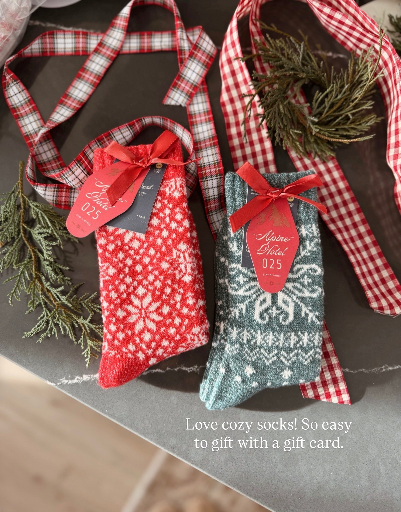 Cozy socks are always a must this time of year! Buy for yourself or pair with a gift card for an easy but cute gift!

#LTKHoliday #LTKFindsUnder50 #LTKGiftGuide