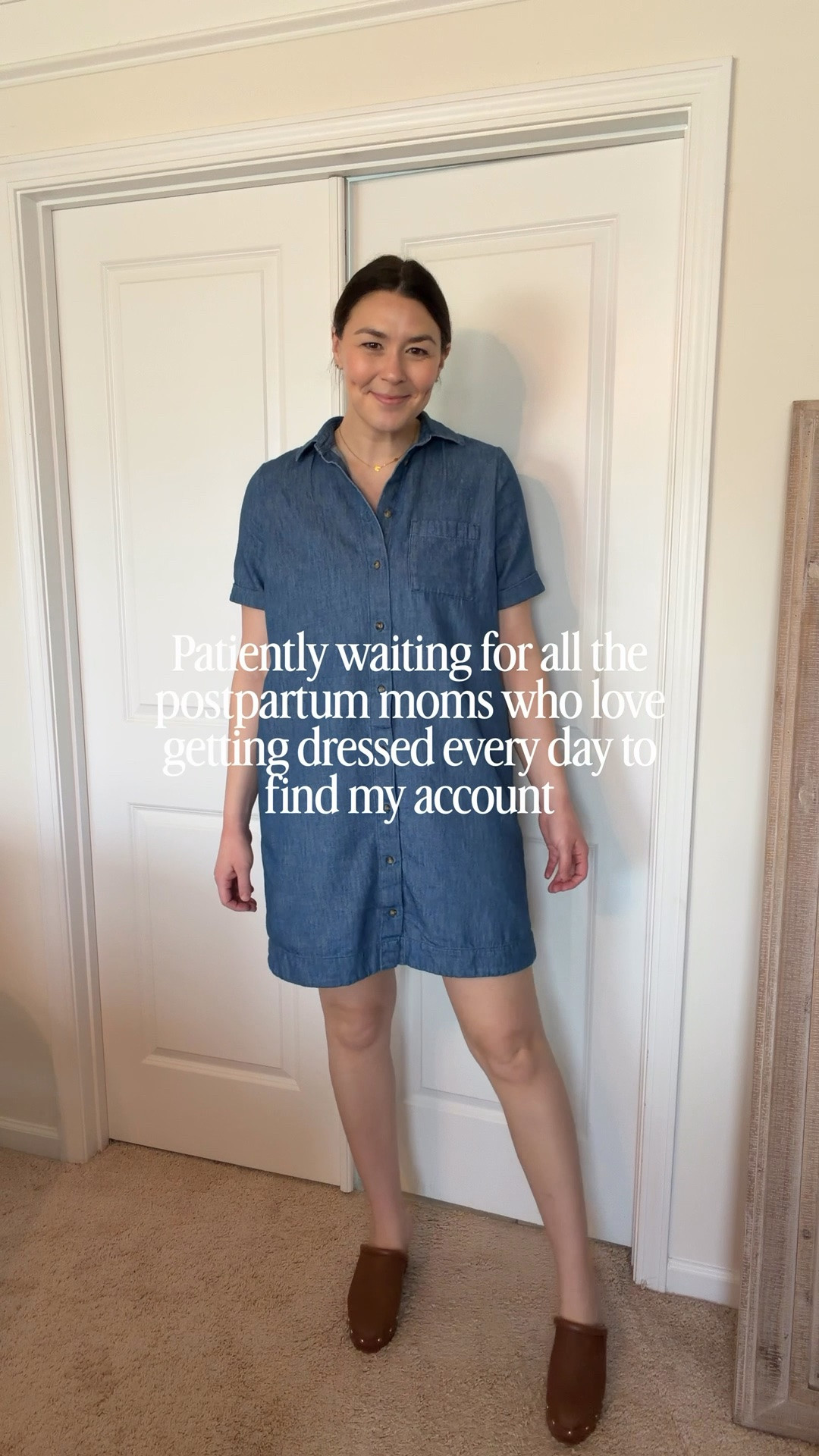 Just saw my favorite denim dress is only $12 (70% off) right now! 

It comes in petite, regular, and tall length options. Runs TTS. I’m wearing a medium tall at 5’10”.

#LTKMidsize #LTKWorkwear #LTKTall
