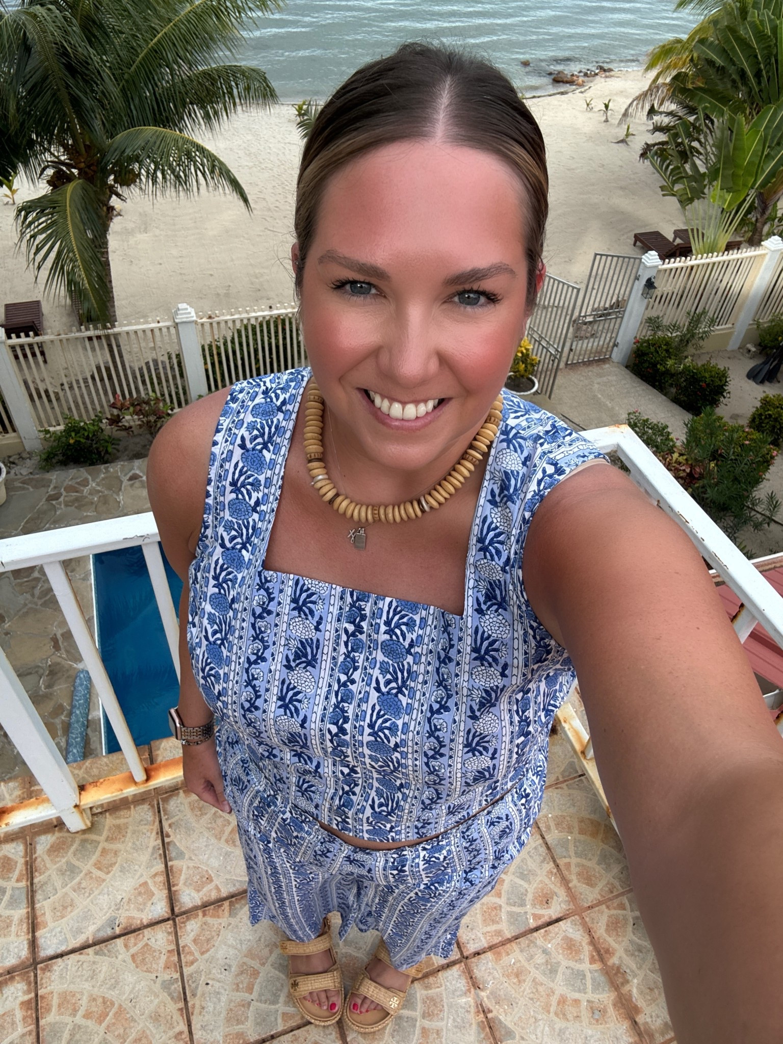 Last night in Belize and I’ve had this matching set for awhile. I just loved the colors and print. The blues are perfect for being by the water. I paired it with simple raffia sandals and a wood necklace to not take away from my set  

#LTKShoeCrush #LTKStyleTip #LTKTravel