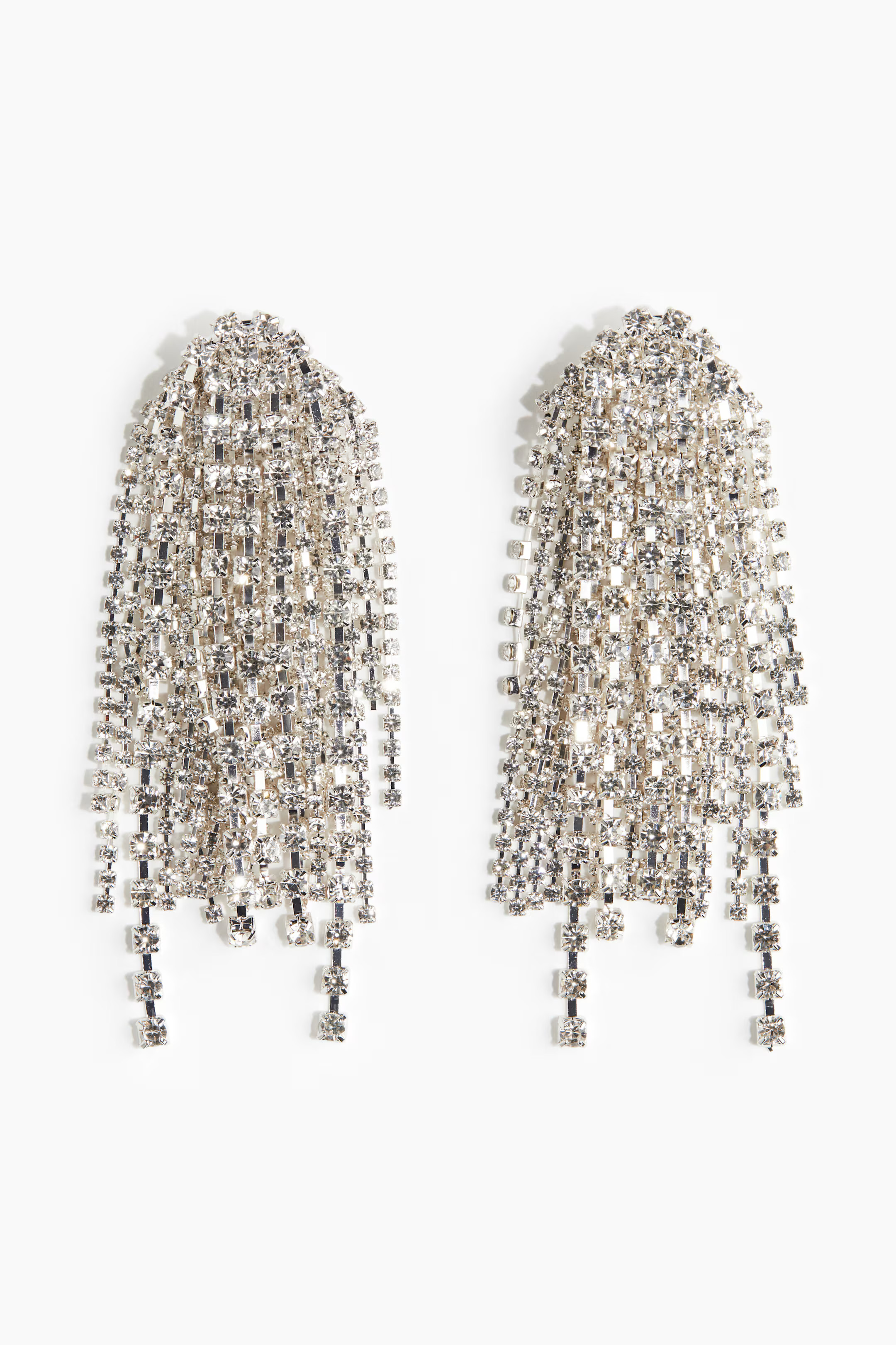 Rhinestone-Chain Earrings | H&M (US + CA)