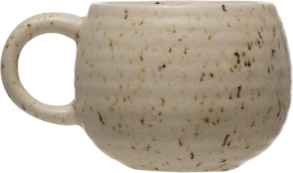 Creative Co-Op Speckled Stoneware Reactive Glaze Finish Mug, 1 Count (Pack of 1), Beige | Amazon (US)