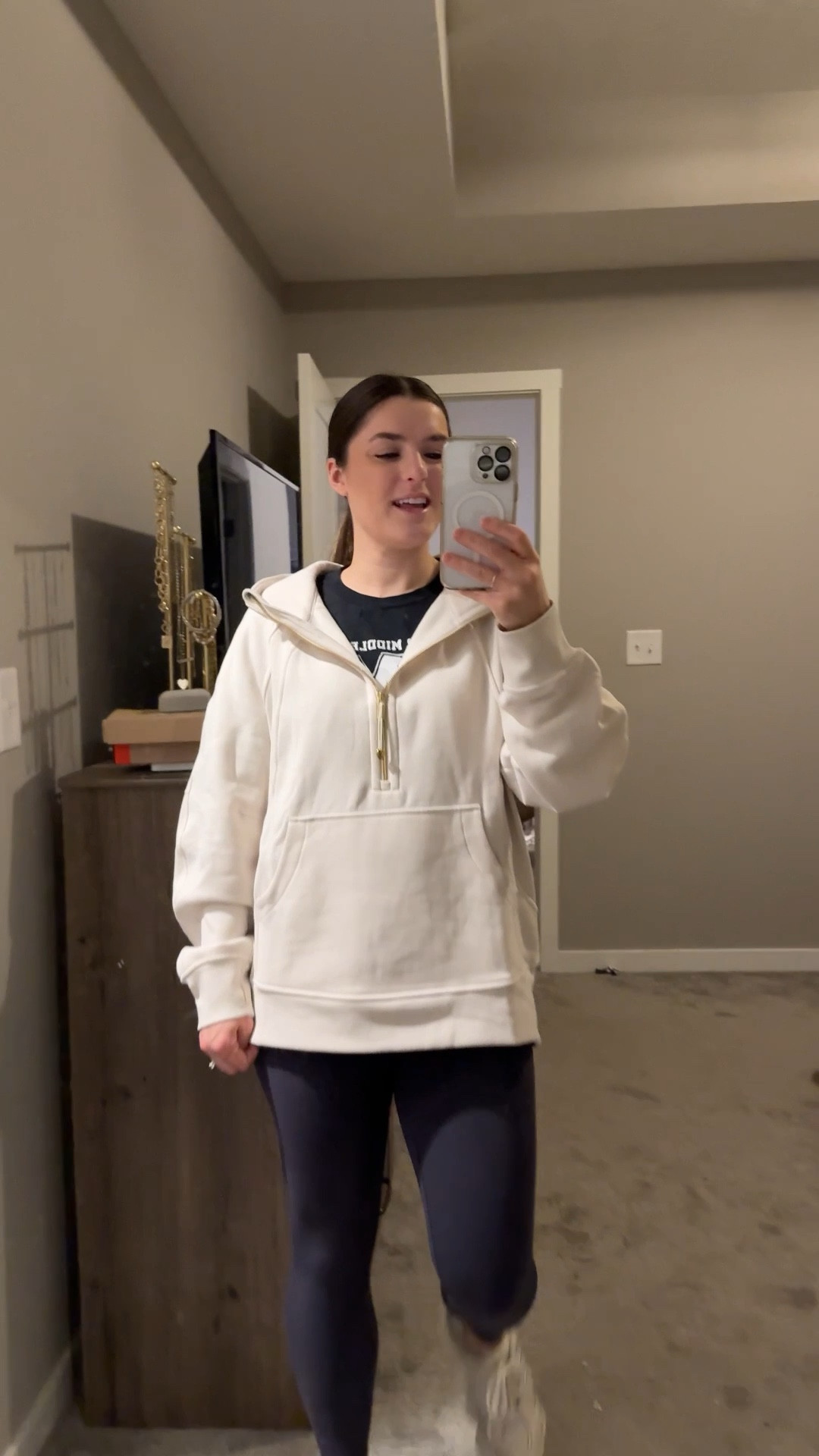 Lululemon end of year sale find! Love the long length of this and the gold zipper! 

It is on final sale so grab it now if you’ve been wanting it!!

Athleisure, comfy travel outfit, leggings outfit, oversized hoodie, teacher outfit, ootd 

#LTKdayinmylife #LTKootd #LTKSaleAlert