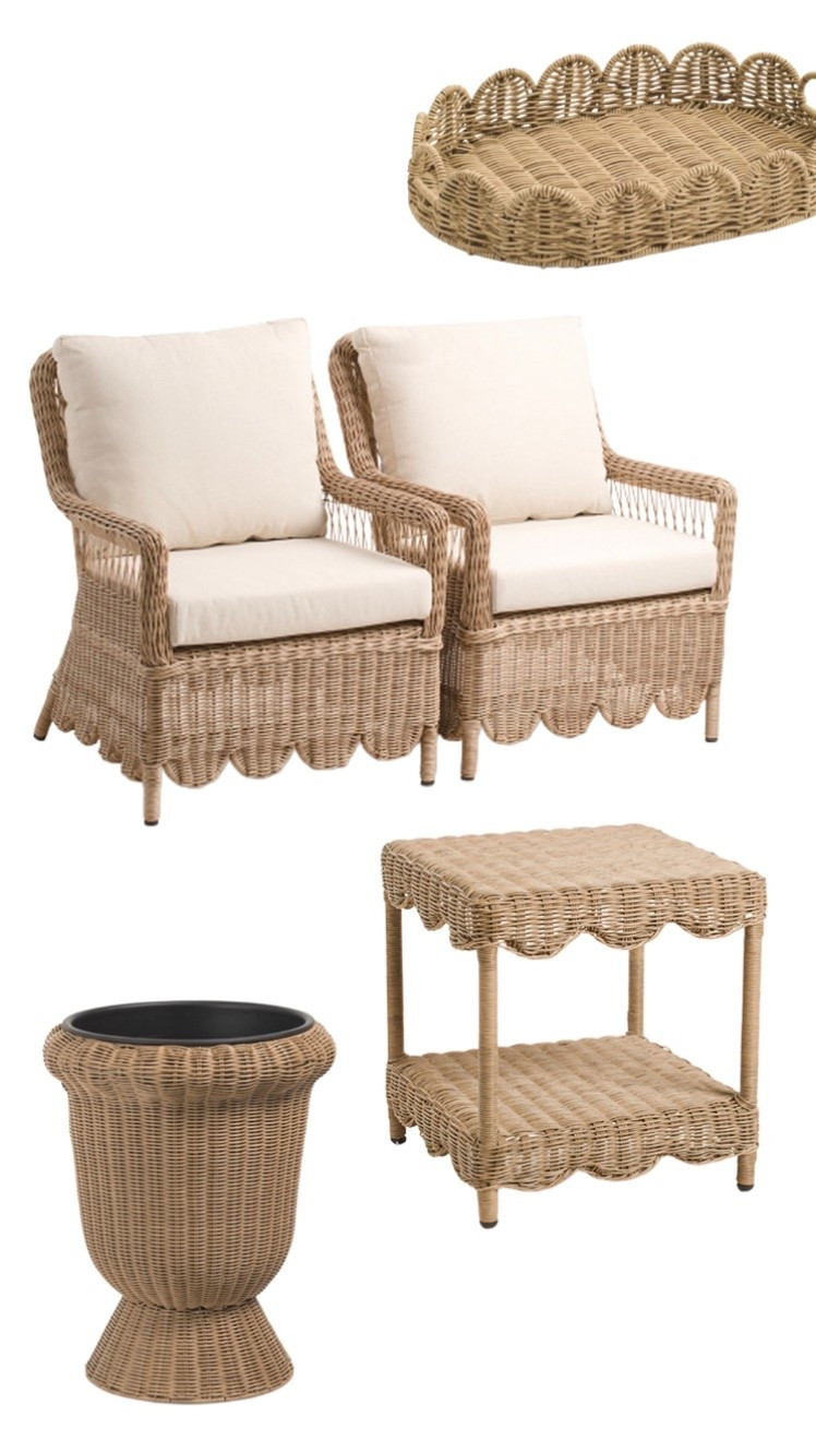 Woven Rattan Outdoor Patio Finds 🤍
#outdoorfurniture #patiofurniture #accentfurniture #planters #accenttable #outdoorchairs #outdoorseating #scalloped #wicker 

#LTKSeasonal #LTKHome