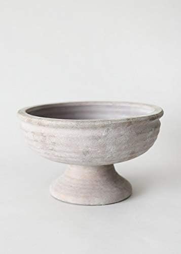 Whitewashed Compote Bowl - 6.25" Tall - Wedding, Event and Home Decor | Amazon (US)