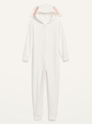Cozy Hooded Gender-Neutral One-Piece Bunny Pajamas for Kids | Old Navy (US)