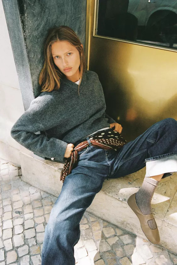 SOFT KNIT SWEATER WITH BUTTONS | Zara UK