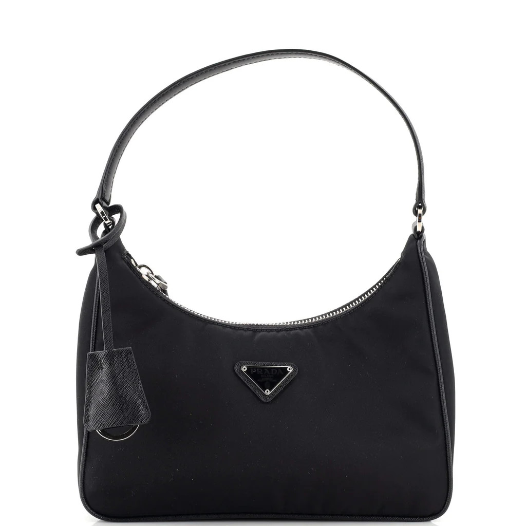 Re-Edition 2005 Hobo Tessuto with Saffiano Leather Mini | Rebag