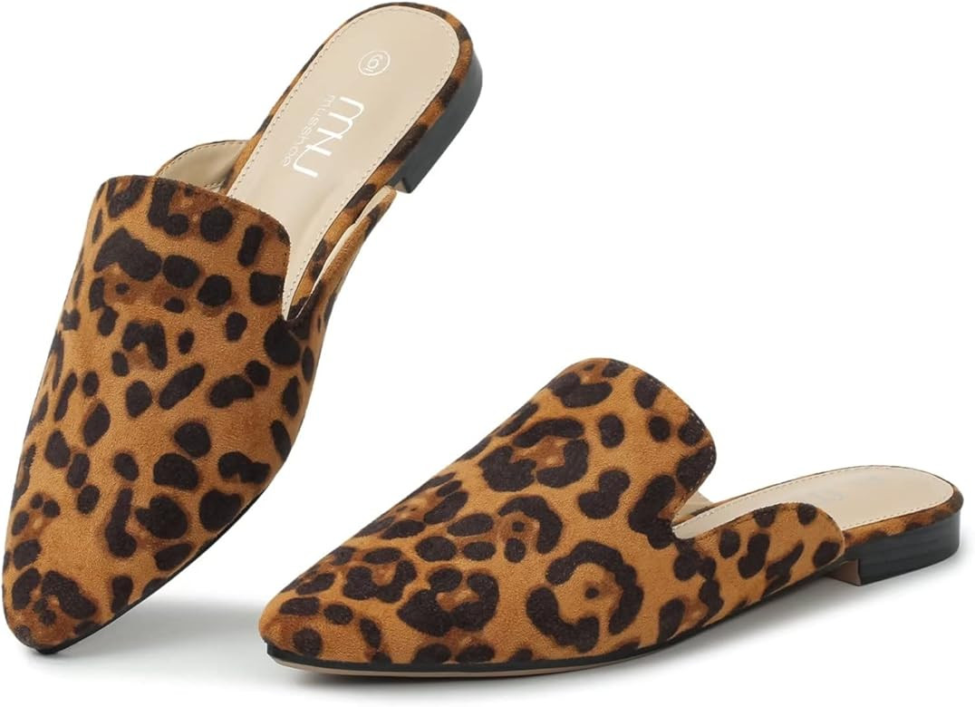 Mules for Women Flats Comfortable Pointed Toe Women Mules | Amazon (US)
