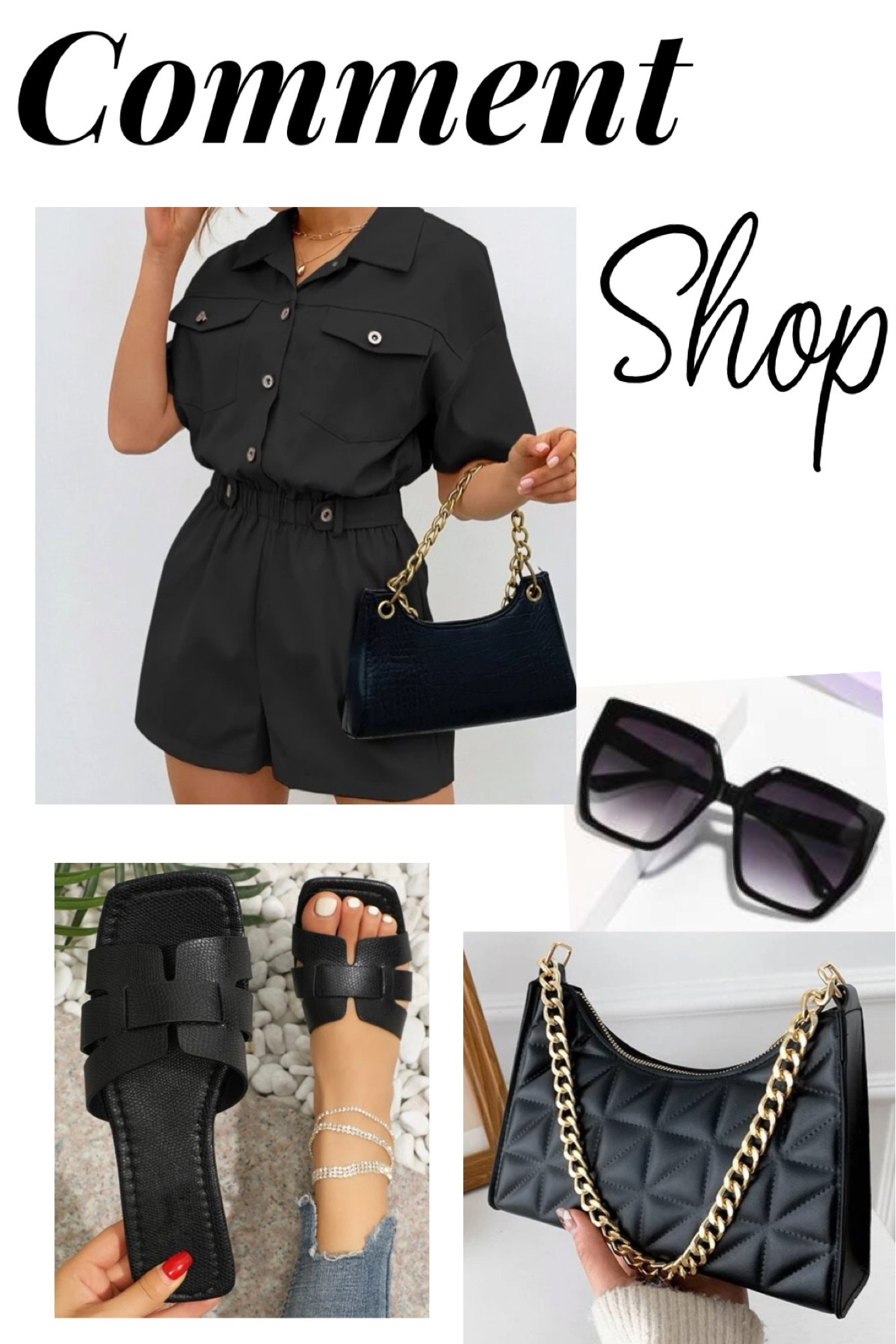 One and done black jumpsuit 

#LTKunder50 #LTKSeasonal #LTKstyletip