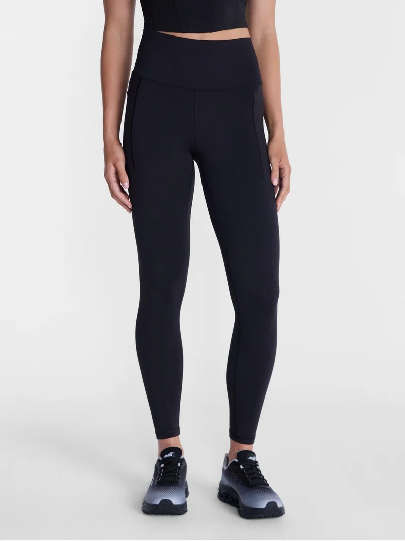 Avia Women's and Women's Plus SoftSculpt High Rise Leggings 27" with Pockets, Sizes XS-4X | Walmart (US)