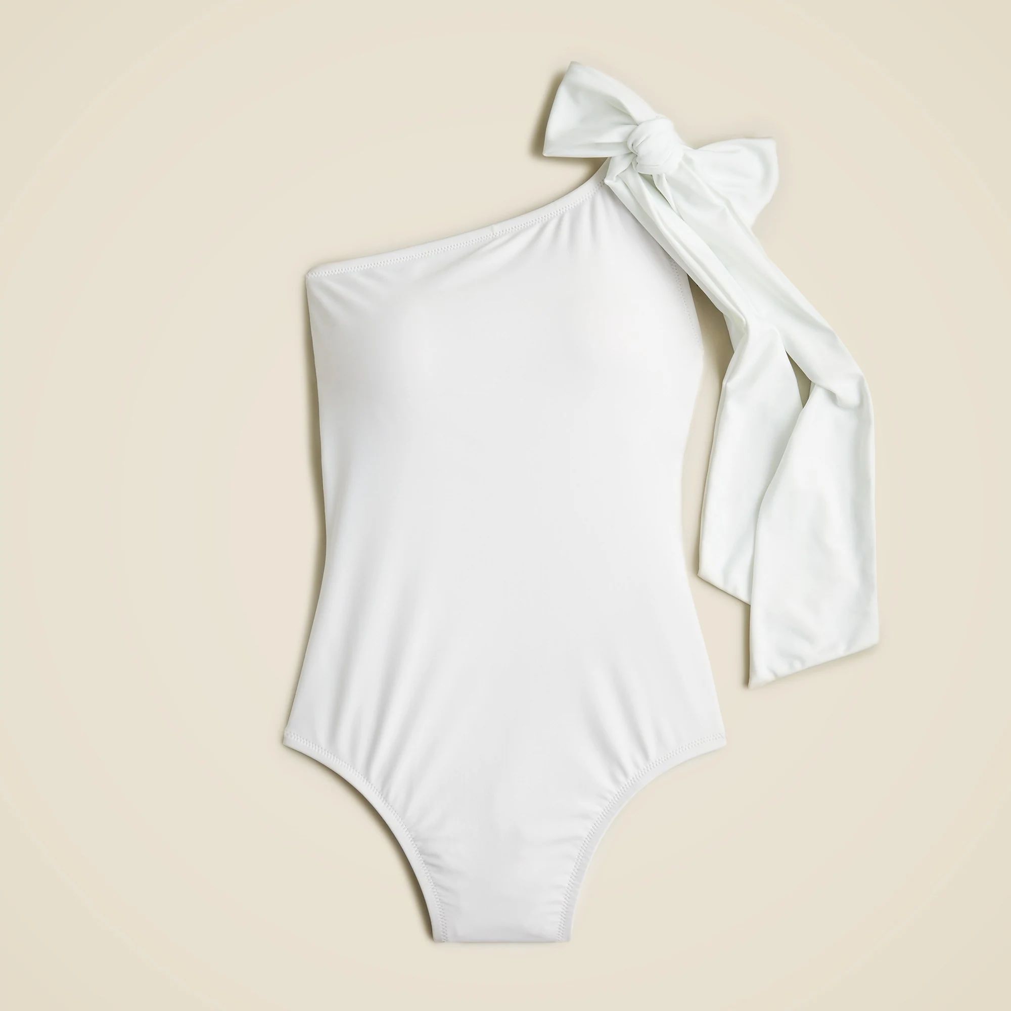 Bow one-shoulder one-piece | J.Crew US