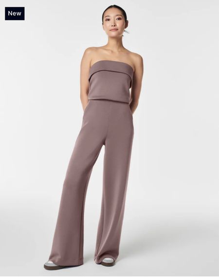 Spanx AirEssentials Strapless Jumpsuit
Available in tall and petite and in black.
Great quality athleisure.