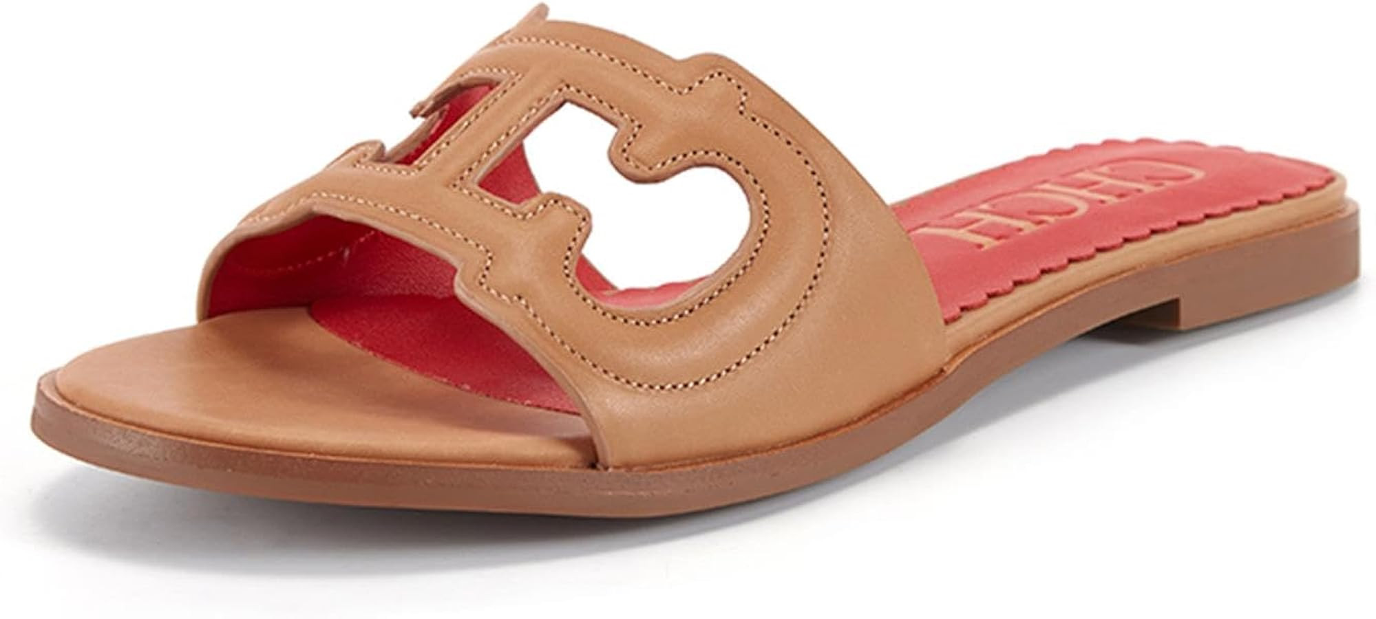 Women's Sandals Comfortable Open Toed Flat Slippers Beach Vacation Sandals Hollowed Out Design | Amazon (US)