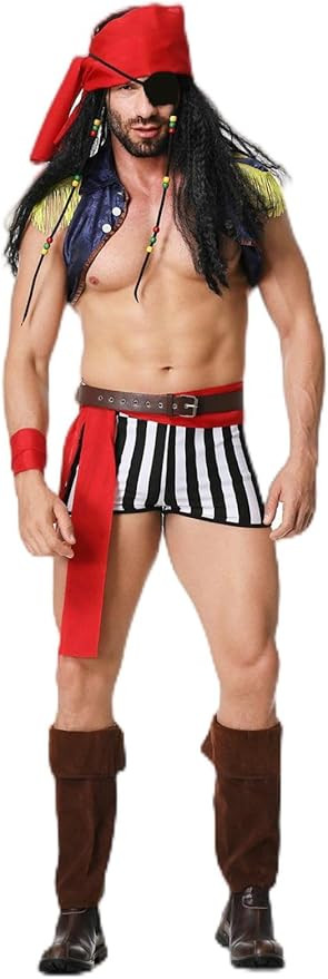 Mens Cosplay Sexy Lingerie Set Role Play Bar Adult Fun Uniform Night Club Party Costume Outfit | Amazon (US)