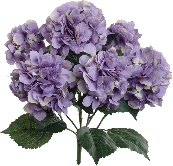 Larksilk Hydrangea Artificial Flowers - Faux Hydrangea Flowers - Home Decor, Easter Decorations, ... | Amazon (US)