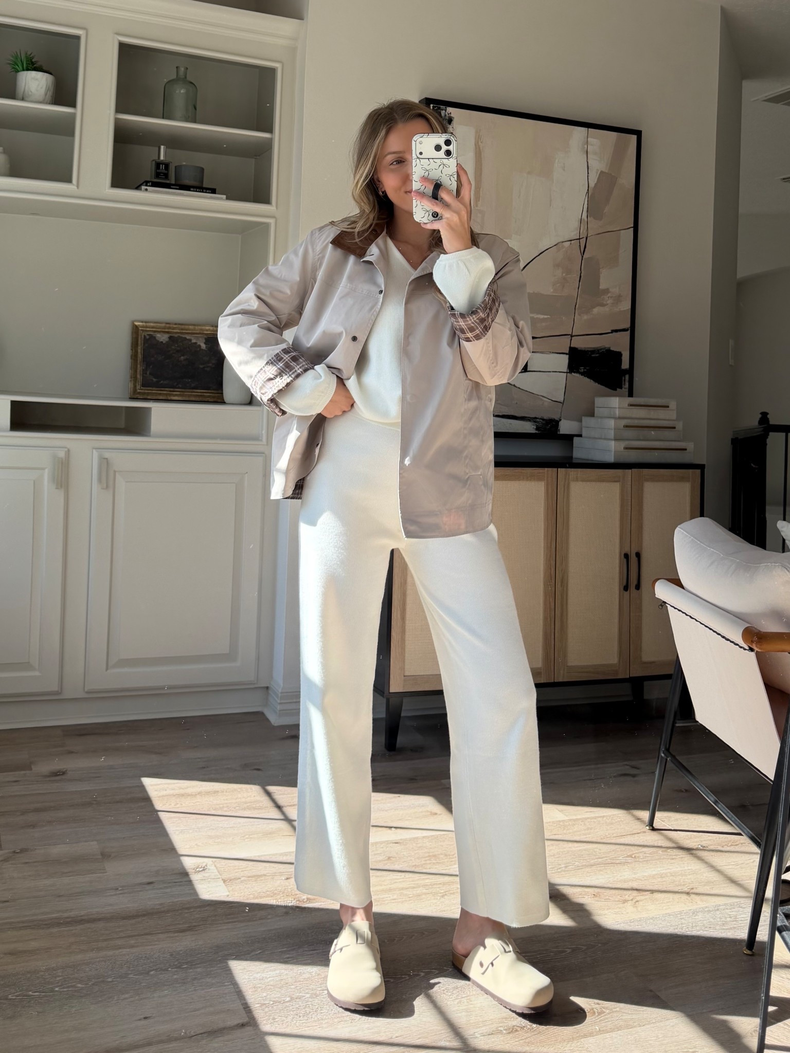 Lounge set and chic barn jacket for fall! Size M in the set and jacket! 

#LTKHoliday #LTKCyberWeek