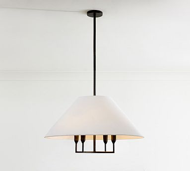 Lincoln Metal Chandelier (30") | Pottery Barn (US)