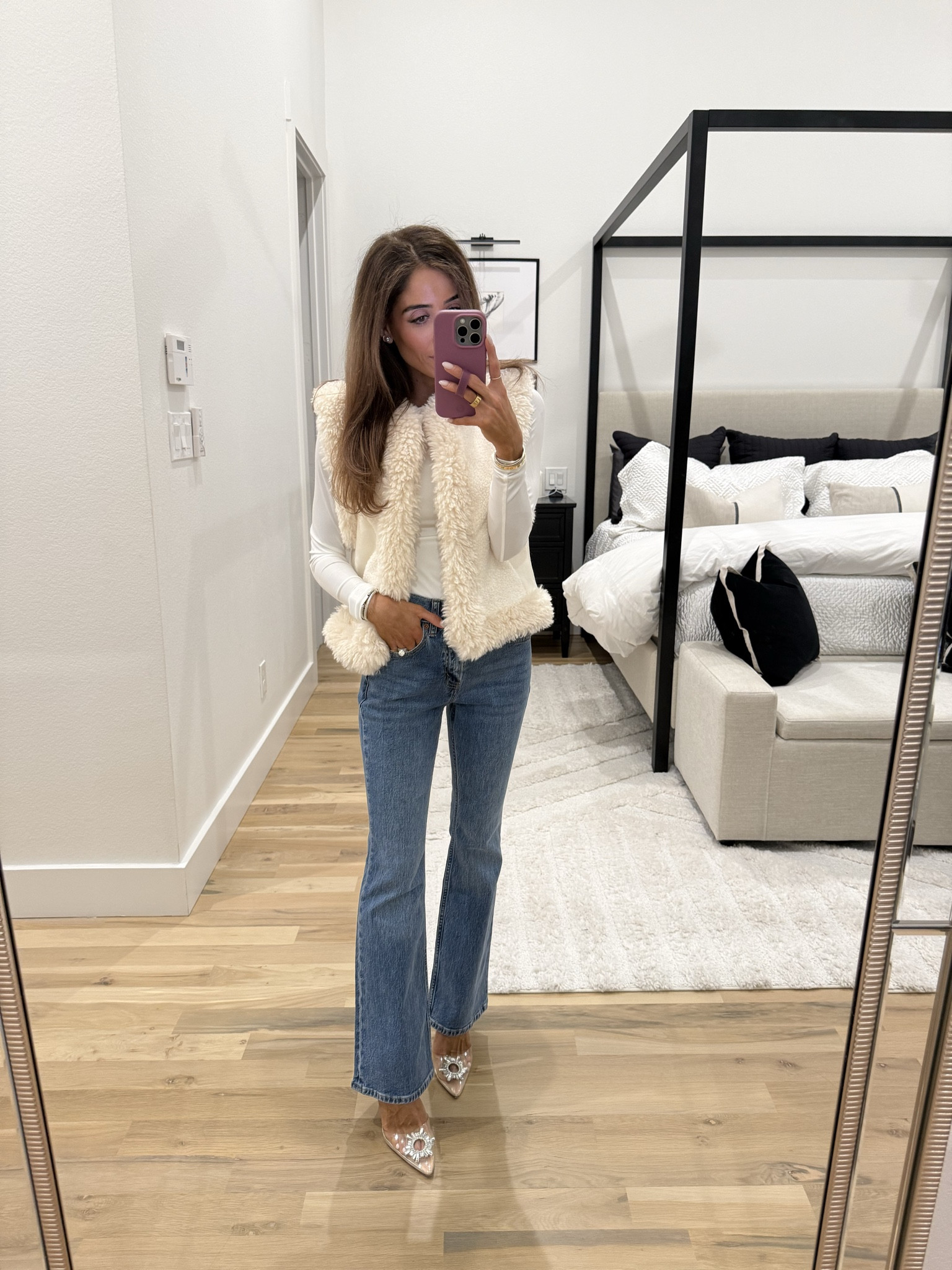 Bootcut jeans  on sale size 23xs vest Walmart winter outfit 