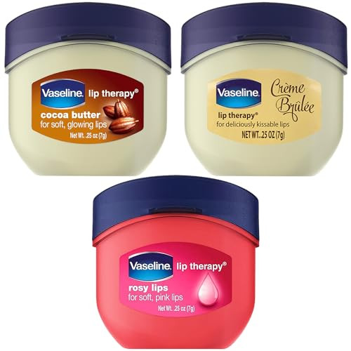 Vaseline Lip Therapy 0.25 Oz 3 Pack Bundle - Creme Brulee, Rosy Lips & Cocoa Butter | Amazon (US)