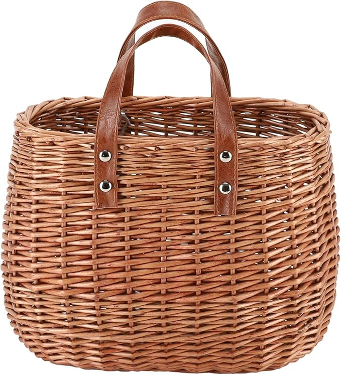 Summer Purse Straw Bag for Women Hand-woven Wicker Purses Rattan Tote Straw Handbag Wicker Beach ... | Amazon (US)
