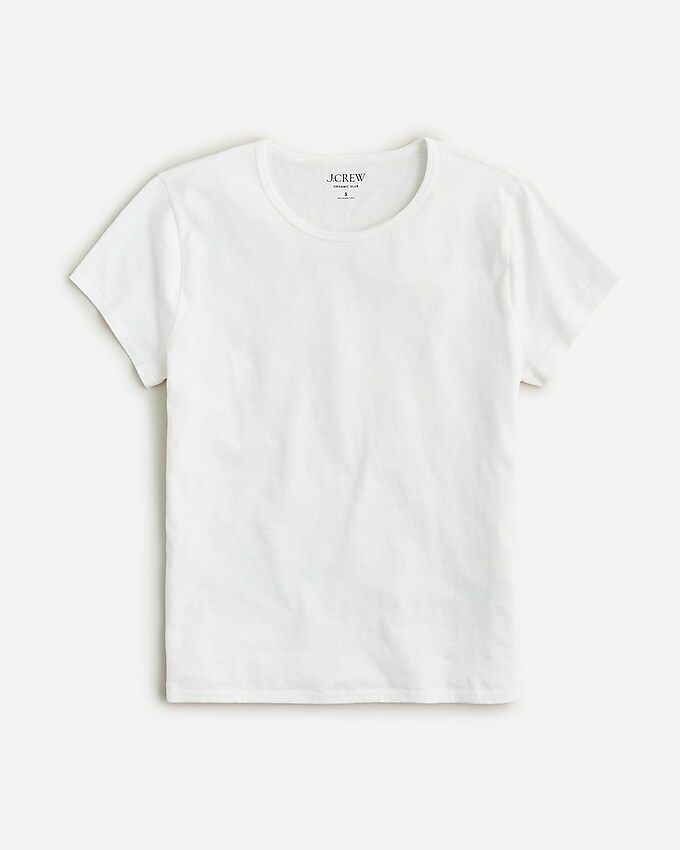 Slim-fit crewneck T-shirt in organic slub cotton | J.Crew US