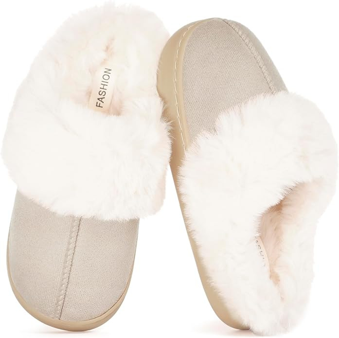 Dokela Kids Slippers Girls Boys Fuzzy House Slippers Winter Warm Soft Plush Lined Memory Foam Hou... | Amazon (US)