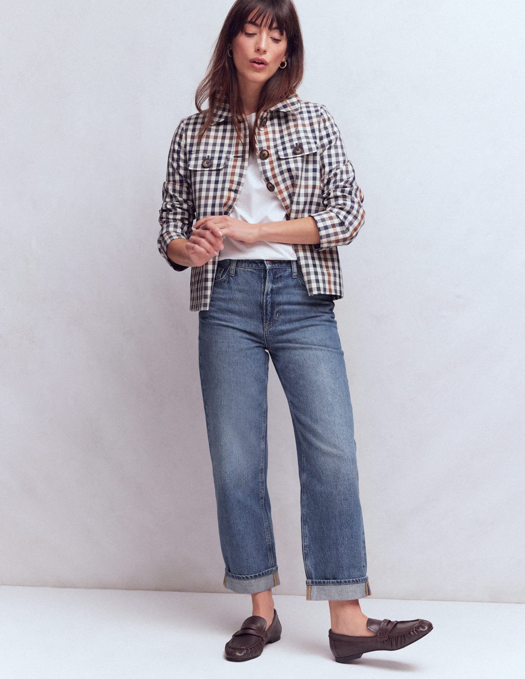Mid Rise Relaxed Jeans-Mid Vintage | Boden (US)
