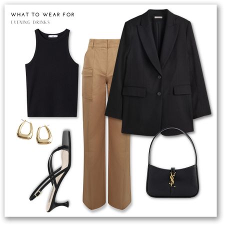 An evening look 🫶

Cargo pants, black blazer, heels, Saint Laurent evening bag 

#LTKitbag #LTKeurope #LTKstyletip