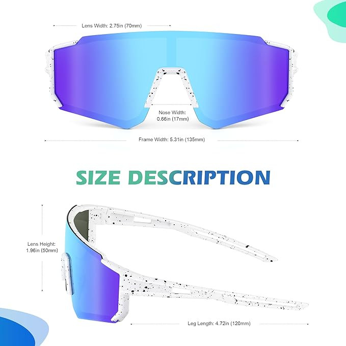 Fanshen Kids Baseball Sunglasses Youth - Sports Polarized Sunglasses Softball Cycling for Boys Gi... | Amazon (US)