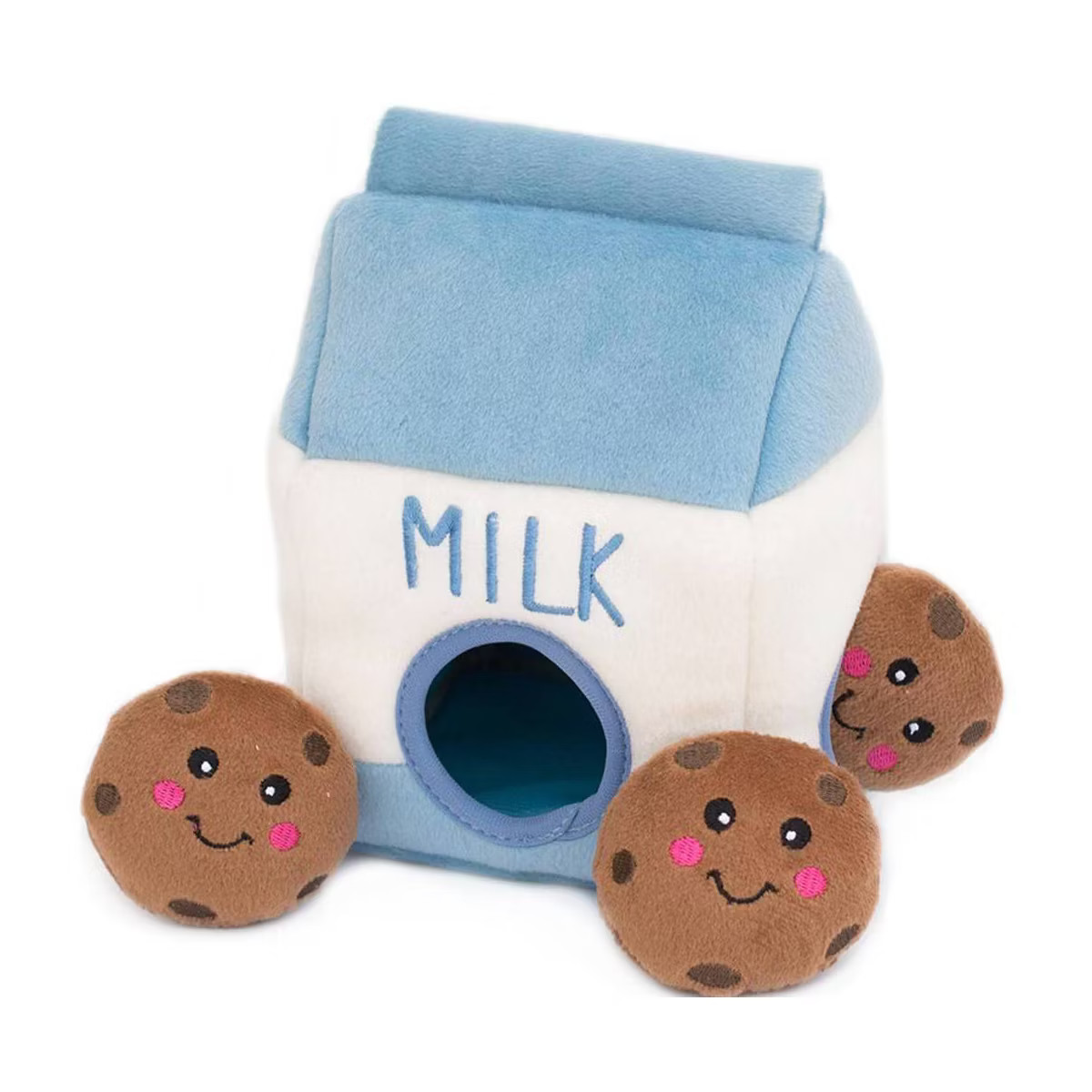 ZippyPaws Burrow Milk and Cookies Dog Toy - M | Target