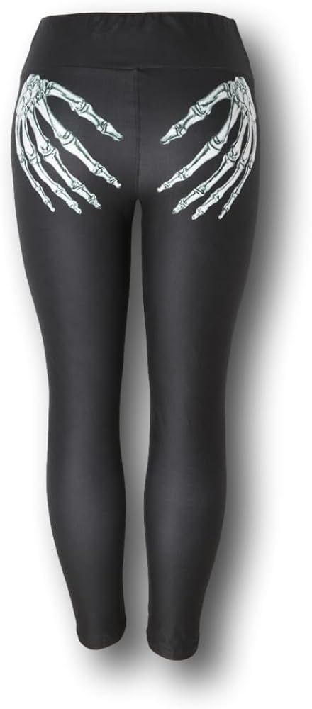 High Waisted Buttery Soft Leggings Womens - Cosplay Halloween Costumes Nightmare 80s Skeleton Jac... | Amazon (US)