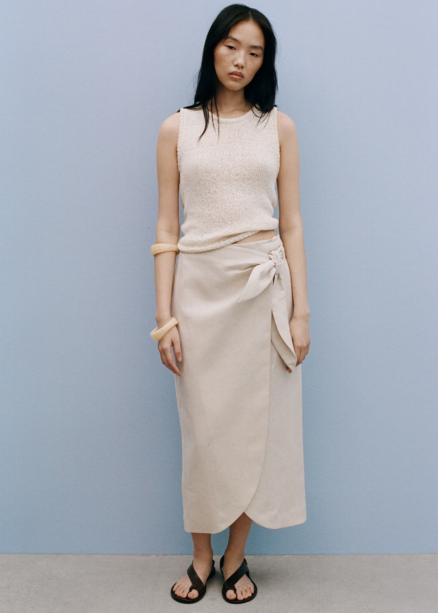 Linen sarong skirt | Mango (US/MX/AU)