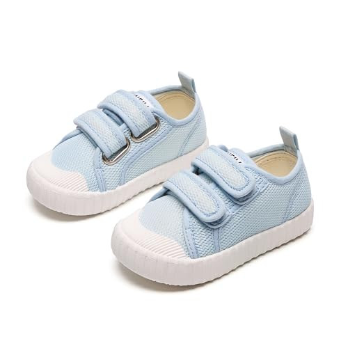 GINFIVE Toddler Girls Sneakers Little Girls Slip On Shoes Blue Sneakers Todder 8.5 | Amazon (US)