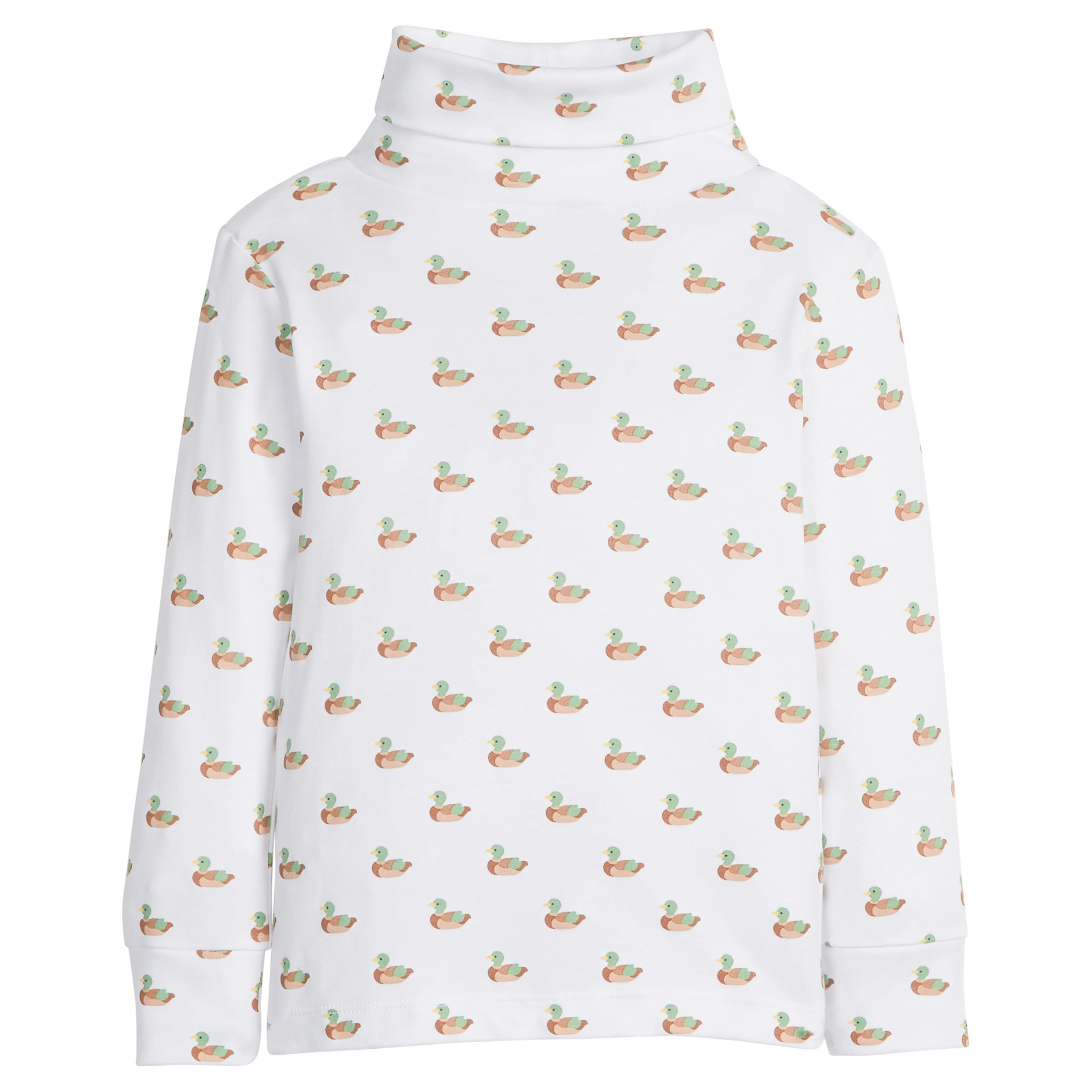 Boy's Printed Turtleneck - Mallard | Little English | Little English