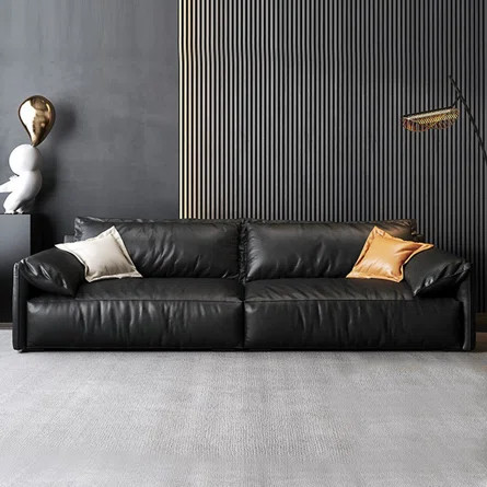 86.61'' Leather Sofa | Wayfair North America