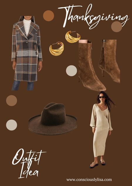 Thanksgiving fashion outfit idea in Neutral colors. 

#LTKstyletip #LTKSeasonal #LTKHoliday