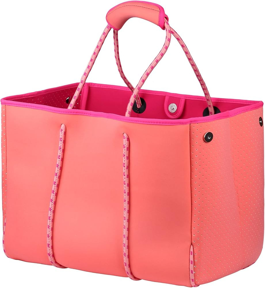 LMYYG Beach bag,Multipurpose Neoprene  Bag,Large Tote Bag,Waterproof Shoulder Beach Bag for Travel B | Amazon (US)