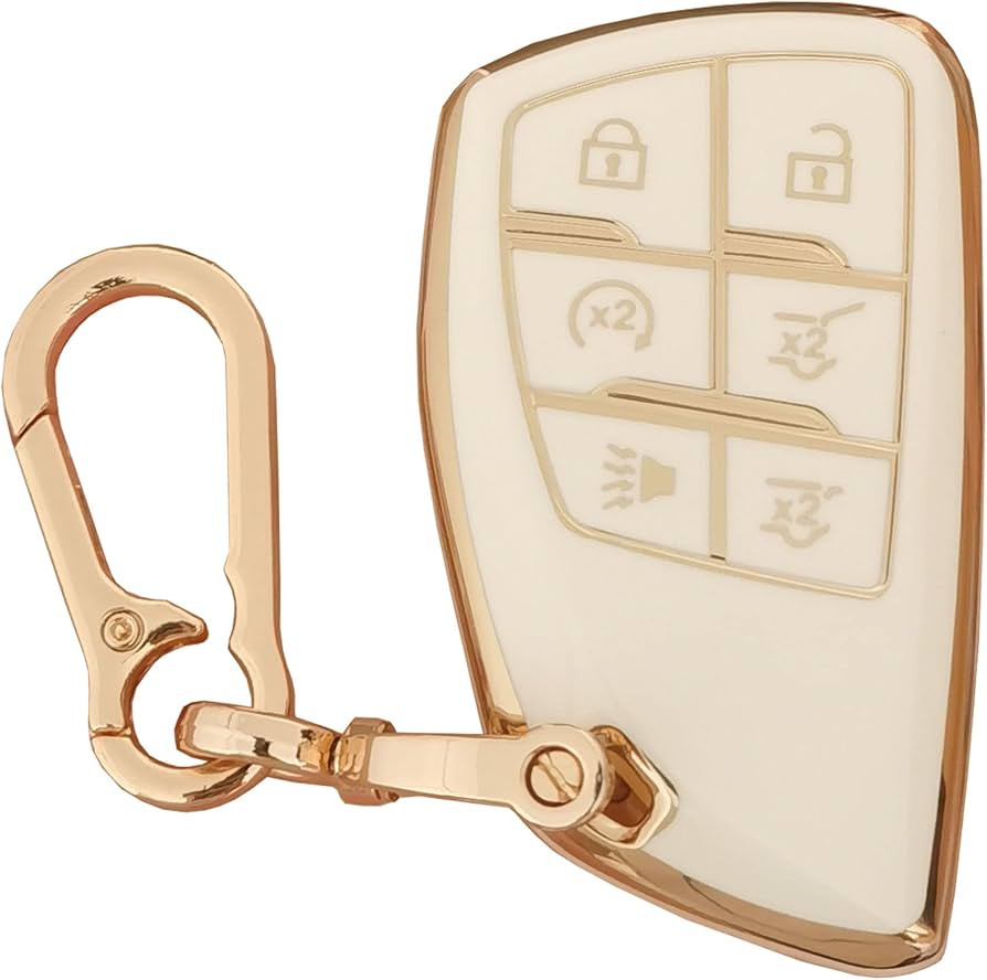 WKEDQAF for Chevy Key Fob Cover Case TPU Protector Shell Fit for GMC Yukon Chevy Chevrolet Suburb... | Amazon (US)