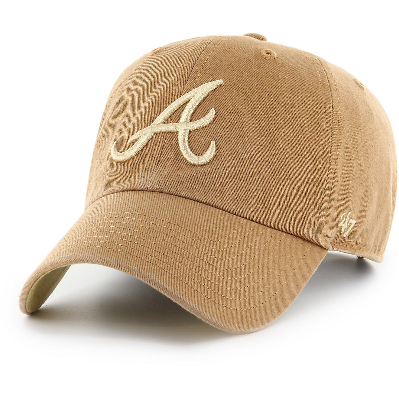 '47 Adults' Atlanta Braves Ballpark Clean Up Cap | Academy Sports + Outdoors