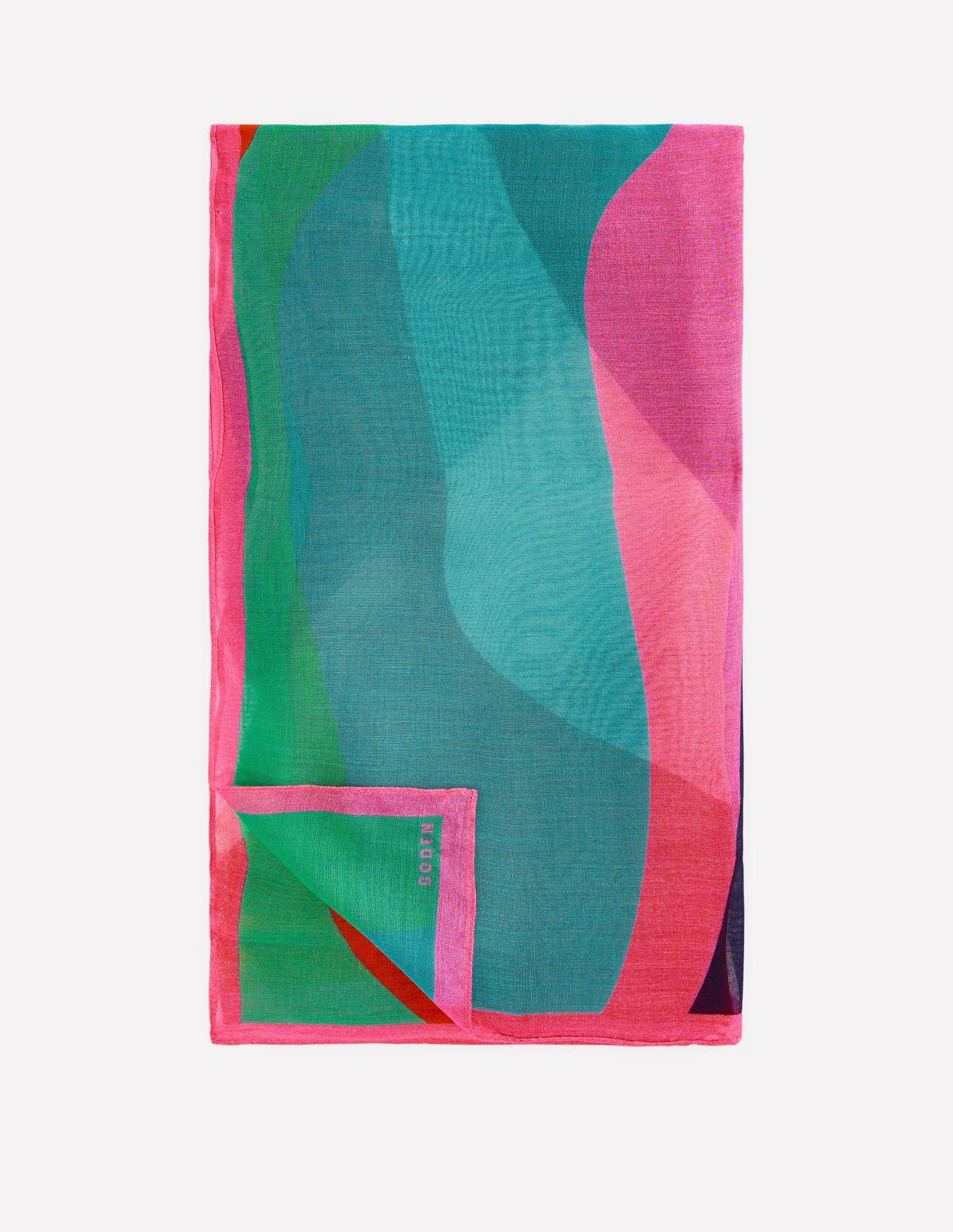 Printed Sarong Scarf-Multi, Rhythmic Wave | Boden (US)