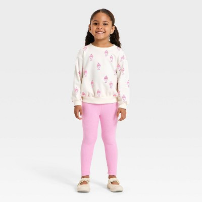 Toddler Girls' Gelato Sweatshirt and Pants Set - Cat & Jack™ Cream 5T | Target