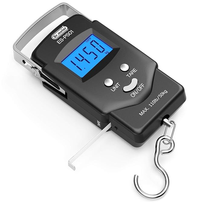 [Backlit LCD Display] Dr.meter PS01 110lb/50kg Electronic Balance Digital Fishing Postal Hanging ... | Amazon (US)