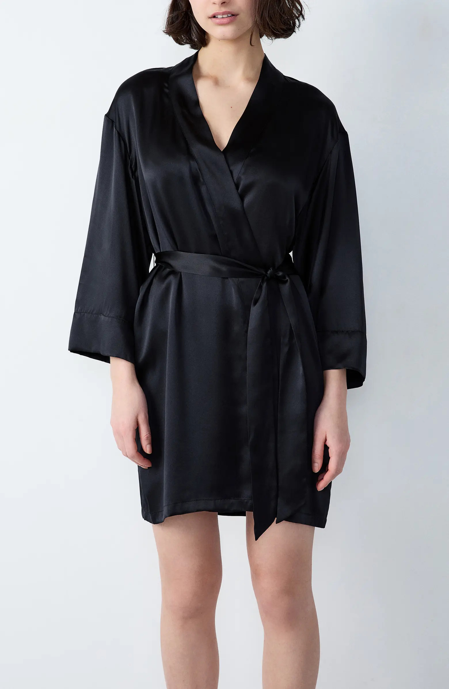 Etam Pearly Deshabille Silk Robe | Nordstrom | Nordstrom
