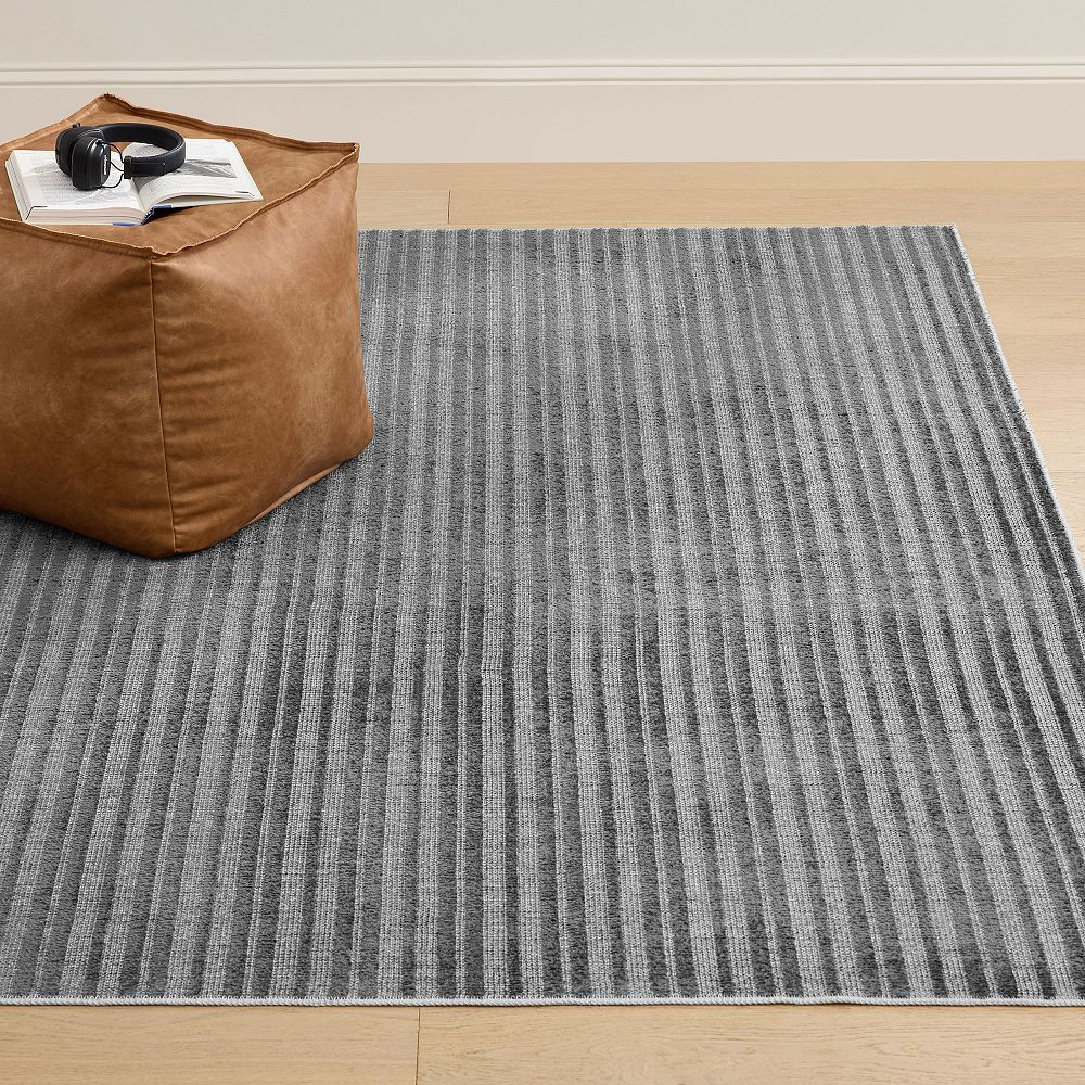 Washable Tonal Stripe Rug | Pottery Barn Teen