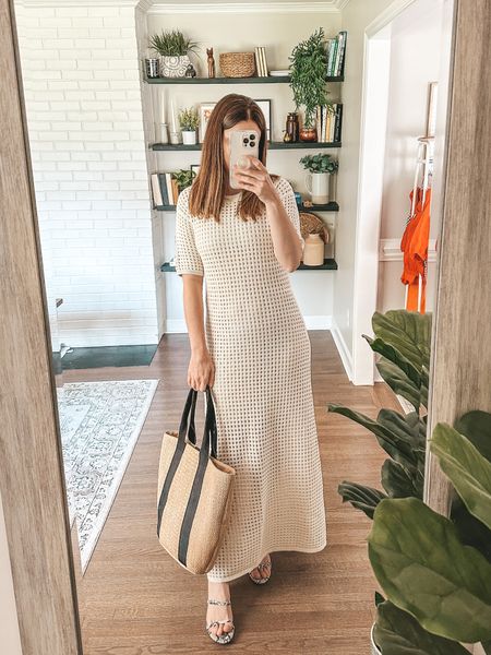 The perfect crochet dress #founditonamazon #crochet #strawbag 

#LTKunder100 #LTKSeasonal #LTKstyletip